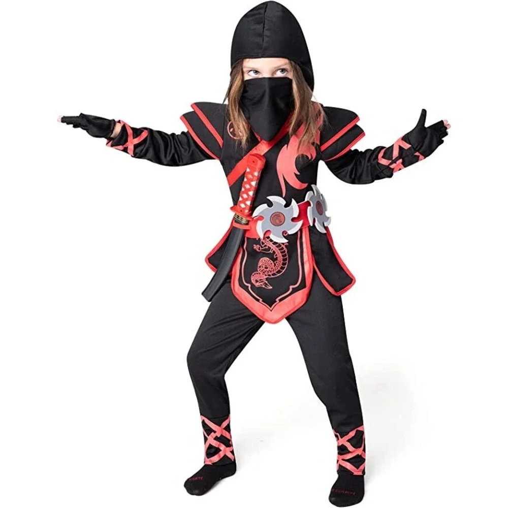 Spooktacular Creations Girl Birdy Red Ninja Costume, Small